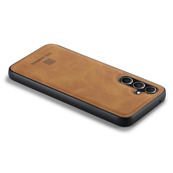 DG.MING Mobilskal till Samsung Galaxy S25+ PU Läder Hybrid - Brun