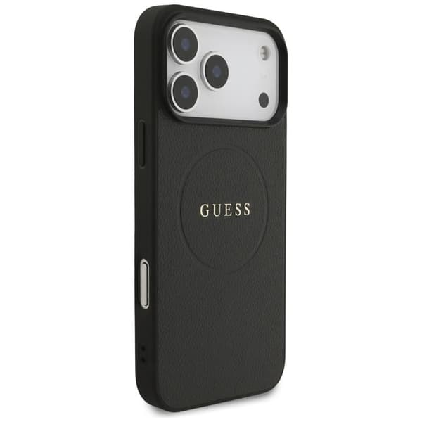 Guess telefontaske til iPhone 17 Pro Max MagSafe Kornet Ring - Sort Svart