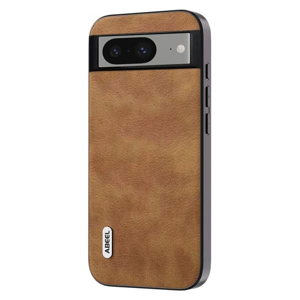 ABEEL Mobilskal till Google Pixel 8 Retro Litchi Textur Brun