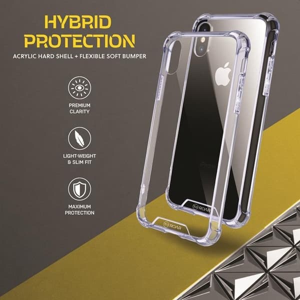 Telefontaske til Galaxy S25 Plus Roar Armor Jelly - Gennemsigtig Transparent