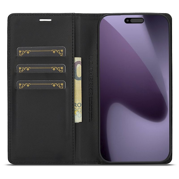 LC.IMEEKE iPhone 17 Pro Plånboksfodral Konstläder - Vit