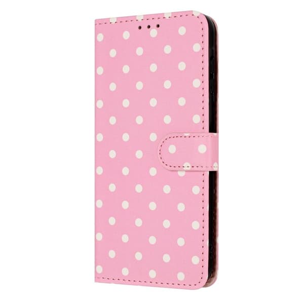 Oppo Find X9 Pro 5G Plånboksfodral Konstläder Polka Dot - Rosa