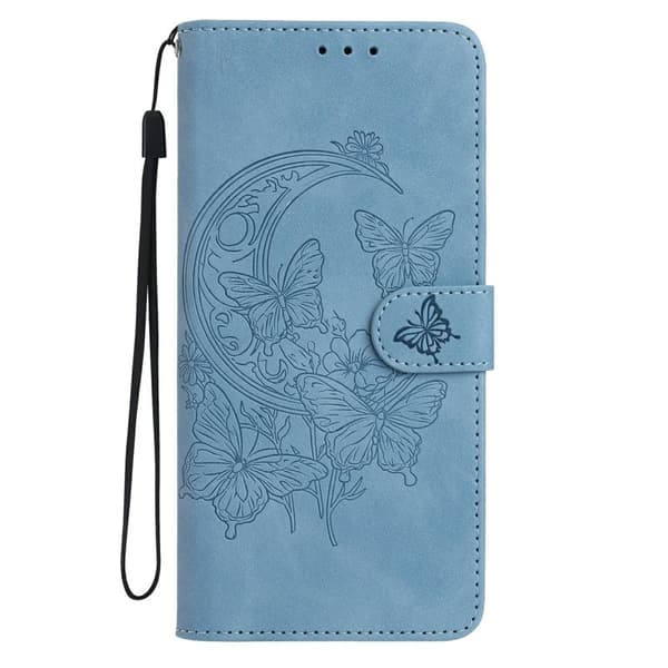 Samsung Galaxy S26 Edge Plånboksfodral Konstläder Ställ - Ljusblå