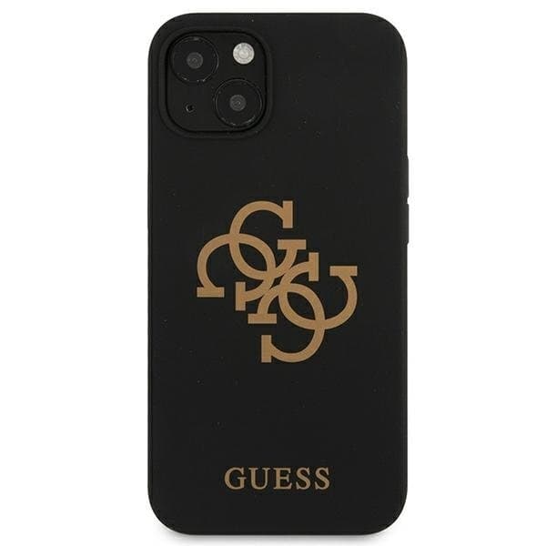 Guess Silicone 4G Logo Skal iPhone 13 mini - Musta Black