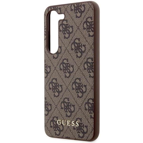 Guess Galaxy S24 Plus Mobilskal Metall Guld Logo - Brun