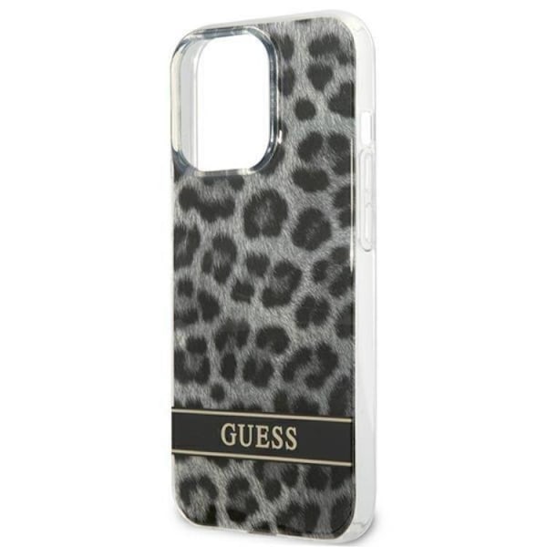 Guess iPhone 13 Pro Mobilskal Leopard - Grå