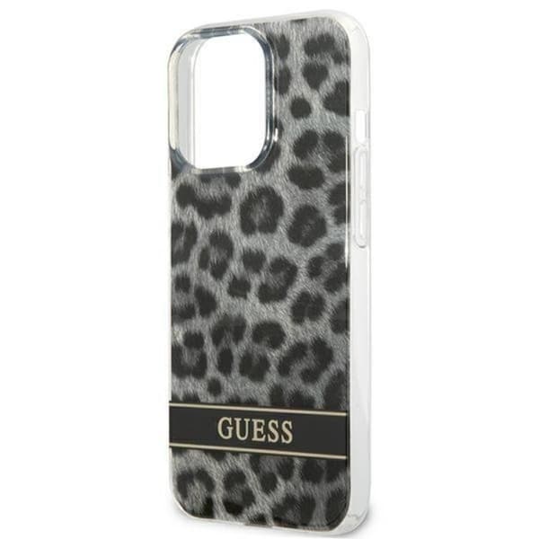 Guess iPhone 13 Pro Mobilskal Leopard - Grå Grå
