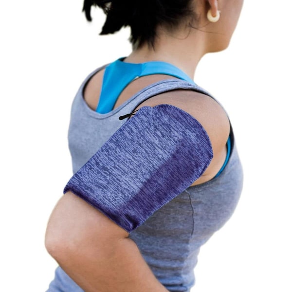 Elastic Fabric Armband S Running Fitness - Marinblå