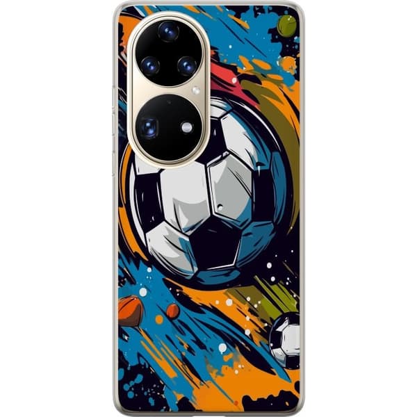 Mobilcover til Huawei P50 Pro med Fodbolde