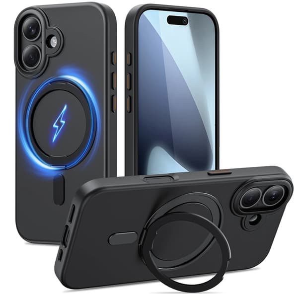 Tech-Protect Telefontaske til iPhone 17 Magsafe Kickstand - Sort Svart
