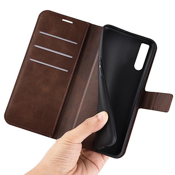 Sony Xperia 10 IV Plånboksfodral Flip Folio - Mörkbrun