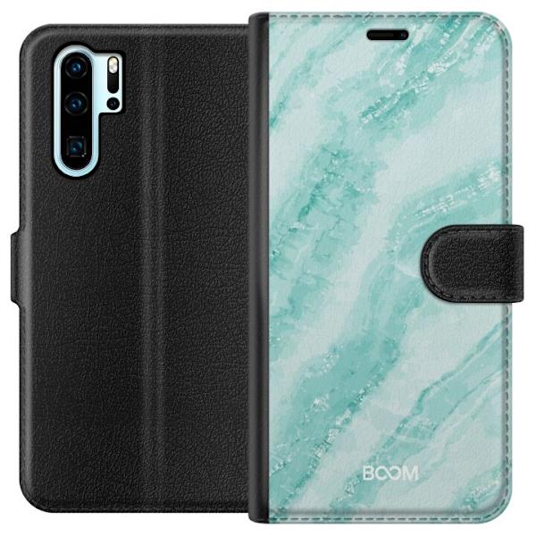 Plånboksfodral till Huawei P30 Pro med Mint Marble