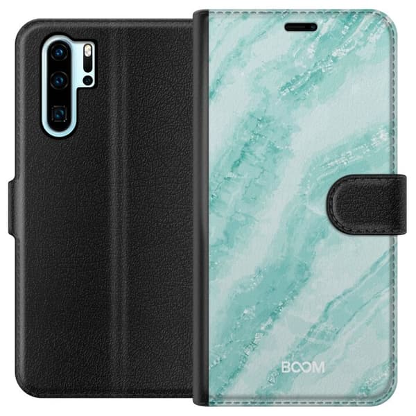 Pung Taske til Huawei P30 Pro med Mint Marmor