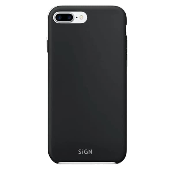 SiGN iPhone 7/8 Plus Skal Liquid Silicone - Sort Svart