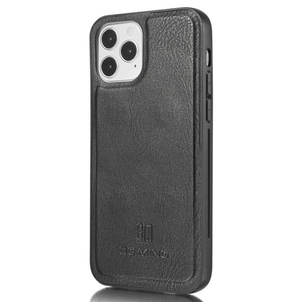 DG.MING iPhone 13 Plånboksfodral Full Protection Äkta läder Svart