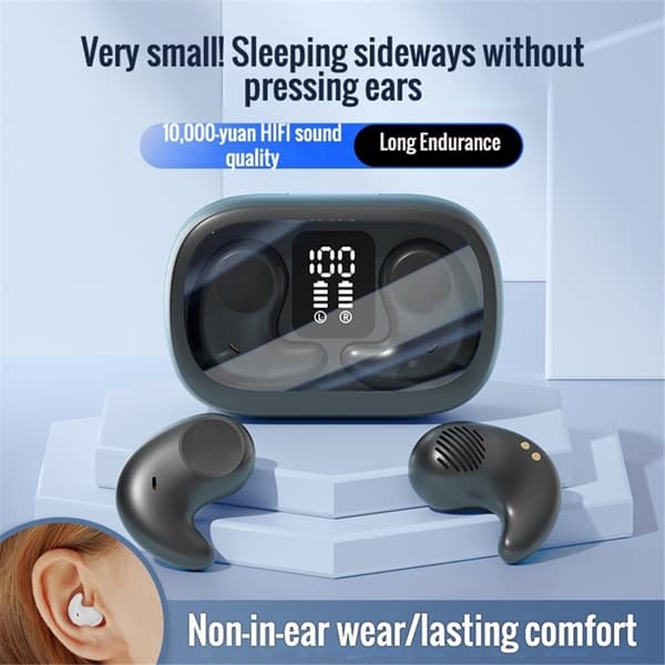 TWS Trådlösa Mini Bluetooth-Hörlurar In-ear Sleep M51 Svart