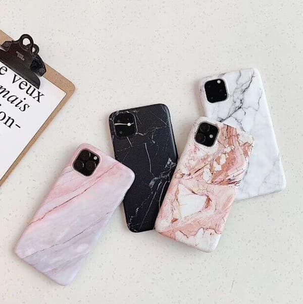 Wozinsky Marble -kuori Xiaomi Mi 10 Lite Pink Pink