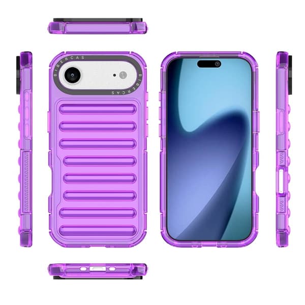 Mobilskal till iPhone Air Stripe Design Detachable - Lila Lila
