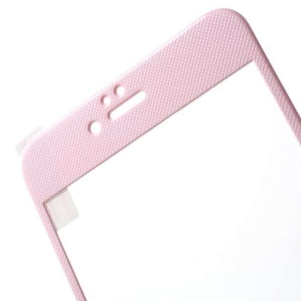 Karkaistu lasi näytönsuoja vaaleanpunaisilla reunoilla iPhone 6 / 6S Plus -puhelimelle -