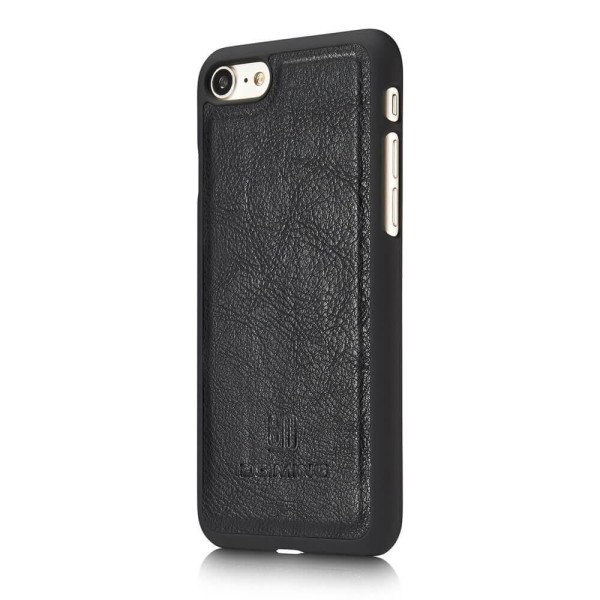 DG.MING Äkta Läder Plånboksfodral iPhone 7/8 Plus - Svart Svart