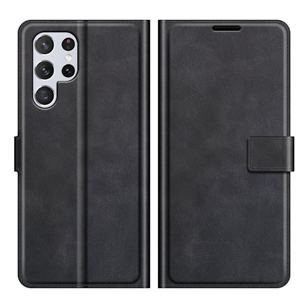 Flip Folio Fodral Galaxy S22 Plus - Svart Svart