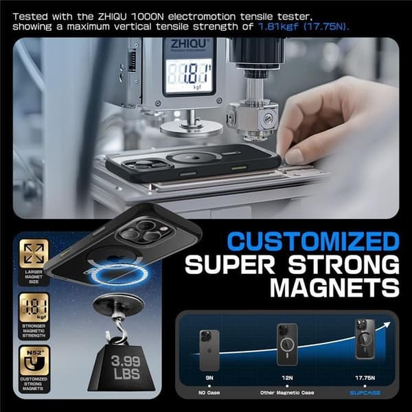 Supcase Mobilskal till iPhone 16 Pro Max Magsafe UB - Svart Svart
