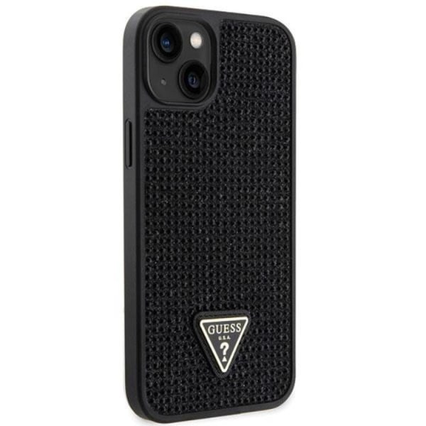 Guess iPhone 14 Plus Mobilcover Rhinestone Triangle - Sort