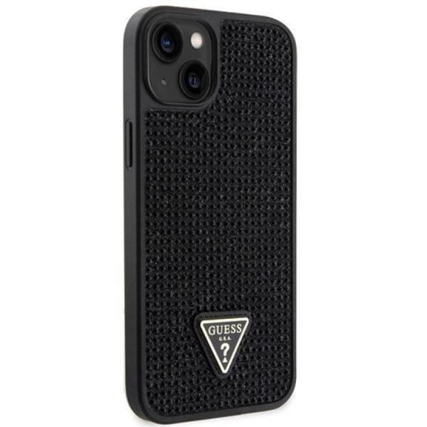 Guess iPhone 14 Plus Mobilskal Rhinestone Triangle - Sort