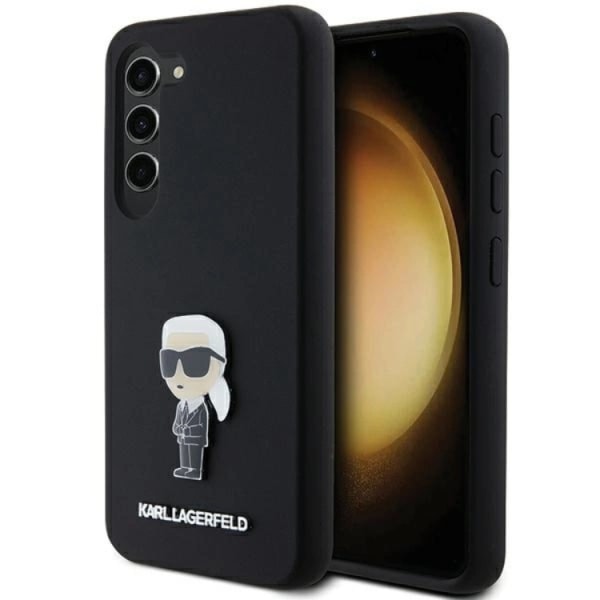 Karl Lagerfeld Galaxy S23 Plus -mobiilikotelo silikoni-ikoninen metallipi