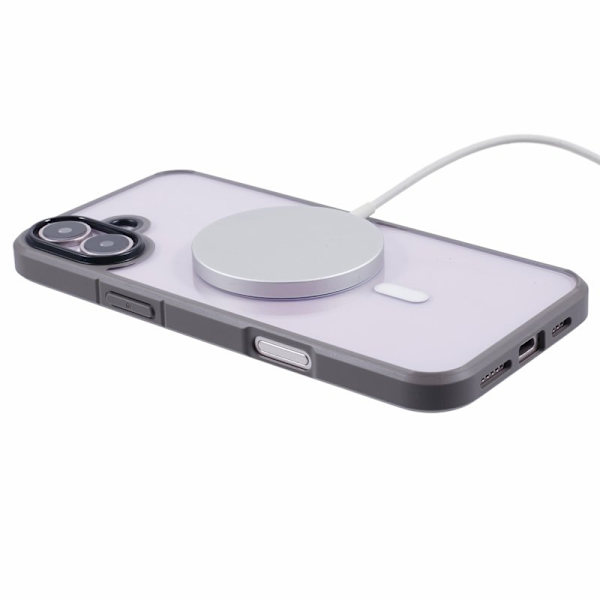 X-LEVEL Crystal Clear Mobilskal till iPhone 16 Plus TPU+PC - Grå