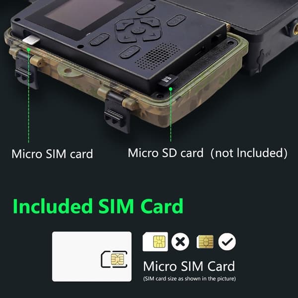 Jaktkamera 4G 60MP 8K 0.2S Vattentät PR801LTE EU-version