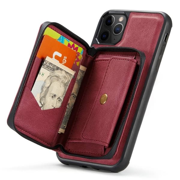 JEEHOOD Mobilskal till iPhone 11 Pro Röd - Magnetisk med Kickstand