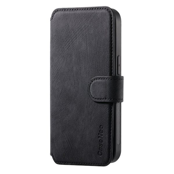 CASENEO iPhone 16e Plånboksfodral Konstläder - Svart