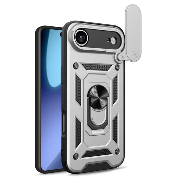 AMORUS Mobilskal till iPhone Air Med Kameralinsreglage - Silver Silver
