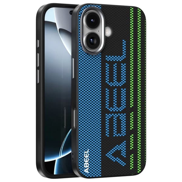 ABEEL Mobilskal till iPhone 17 MagSafe Kompatibel PC TPU Läder Svart