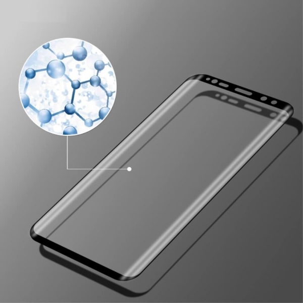 Curved Härdat Glas Skärmskydd till Samsung Galaxy S9 - Svart