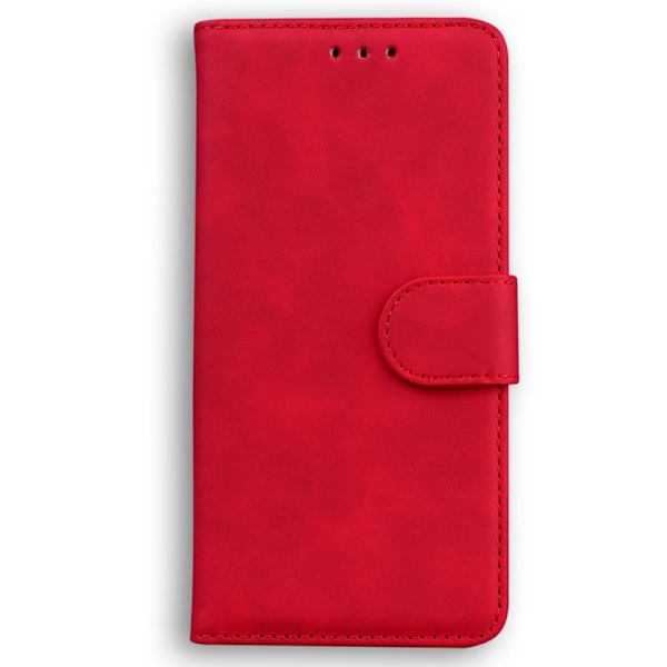 Plånboksfodral för Samsung Galaxy S26 Plus Konstläder - Röd