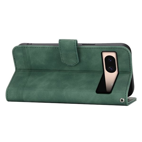 DIERFENG DF-03 Plånboksfodral för Google Pixel 8a Konstläder - Grön