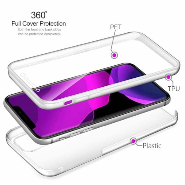 360 TPU Skal iPhone 13 Pro - Transparent
