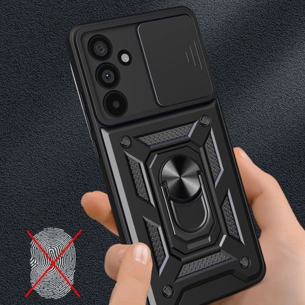 Tech-Protect telefontaske til Galaxy A37 5G Camsheild Pro - Sort Svart