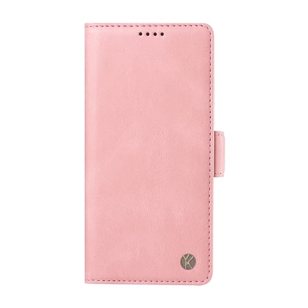 YIKATU OnePlus 15 5G Konstläder Plånboksfodral Skin-touch Feeling Rosa
