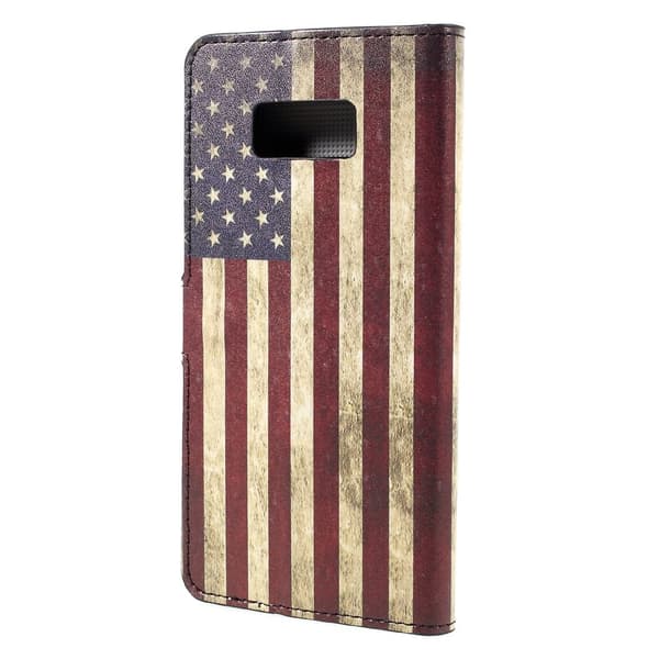 Plånboksfodral Samsung Galaxy S8 Plus - Amerikanska Flaggan Mönster