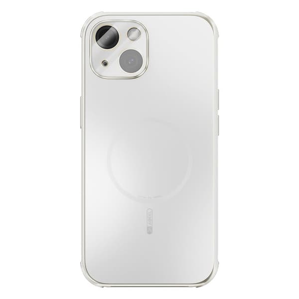 ABEEL Mobilskal till iPhone 14 Magnetiskt TPU PC Kylande Matt Vit