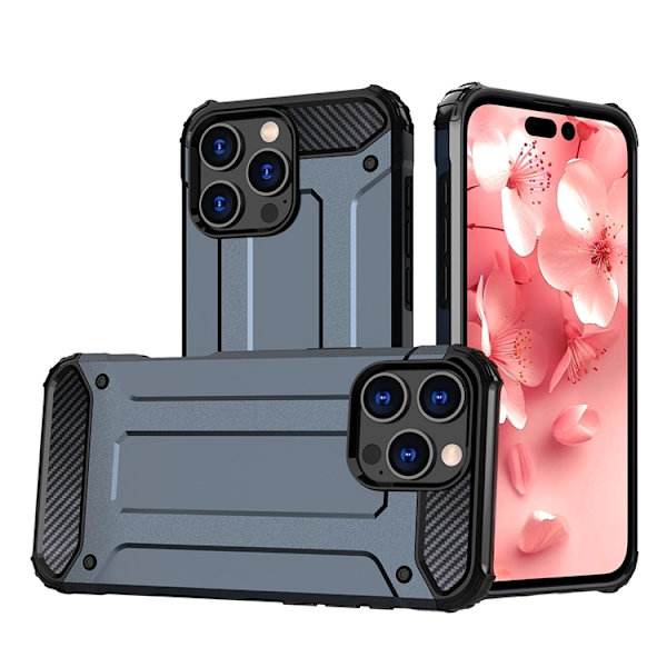 Mobilskal till iPhone 16 Pro Max Hybrid Armor - Blå Blå