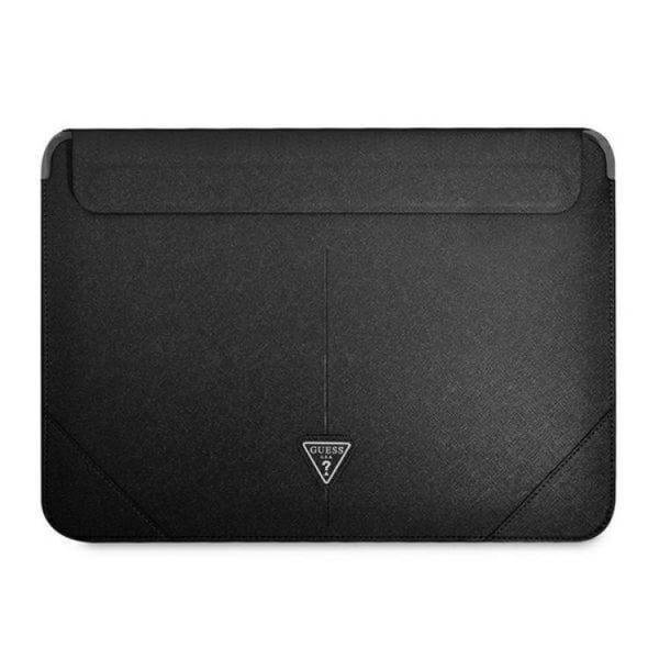 Guess computertaske 13/14'' Saffiano Triangle Logo - Sort