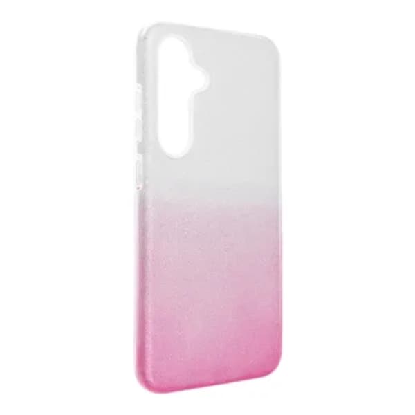 Telefontaske til Galaxy S24 FE Shining - Gennemsigtig Lyserød Rosa