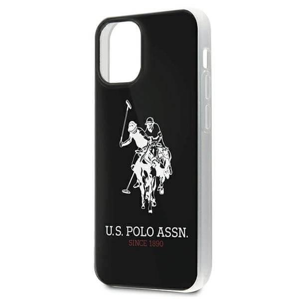 U.S. Polo Assn. Shiny iPhone 12 mini Skal Stor Loga Svart Svart