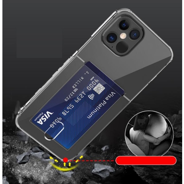 Flexicase Cover med Slot iPhone 13 Mini - Sort Black