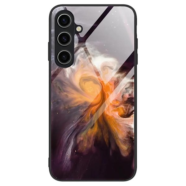 Galaxy A55 Mobilskal Marmormålad - Orange