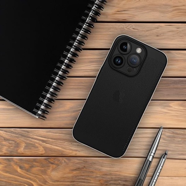iPhone 15 Pro Mobilskal Breezy - Svart Svart